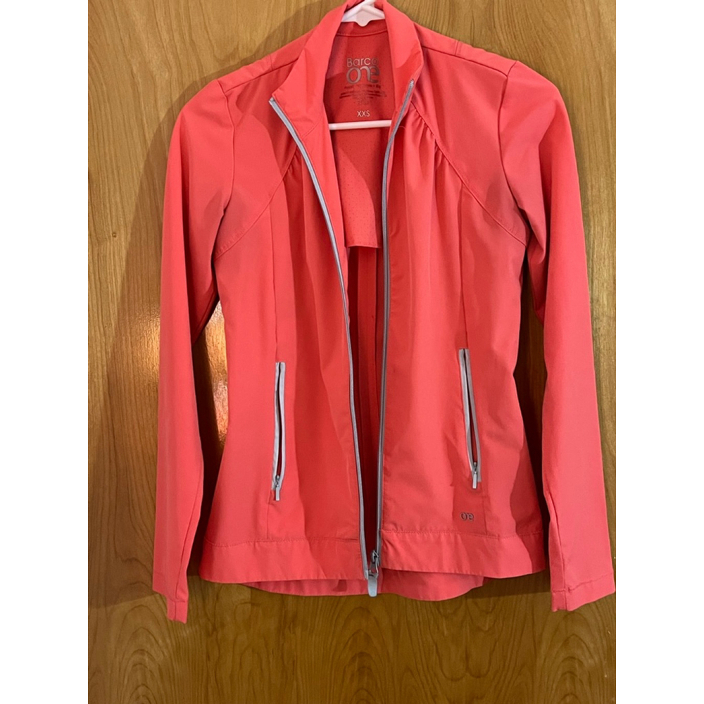 Barco One Womens Jacket Size XXS Crew Neck Full Zip Stretch Microfiber EUC - Picture 3 of 12